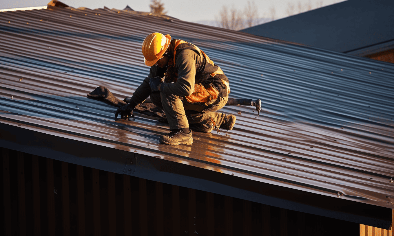 Professional man checking the roof of a building to ensure a perfect finish.