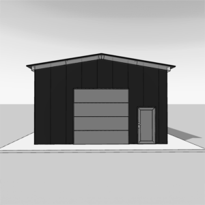 "Complete steel building kit for a 20x20 structure, set of 3"