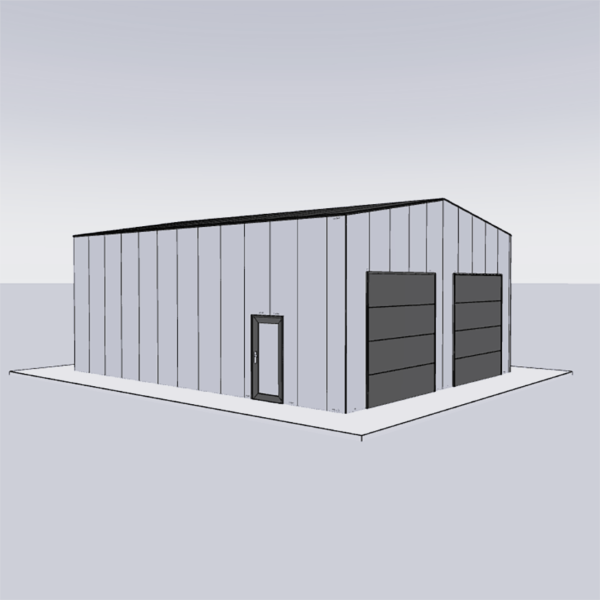 24x30 steel building kit with materials and components for construction/installation