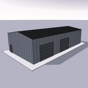 Durable, easy-to-assemble 30x60 steel building kit for constructing spacious warehouse or workshop spaces.