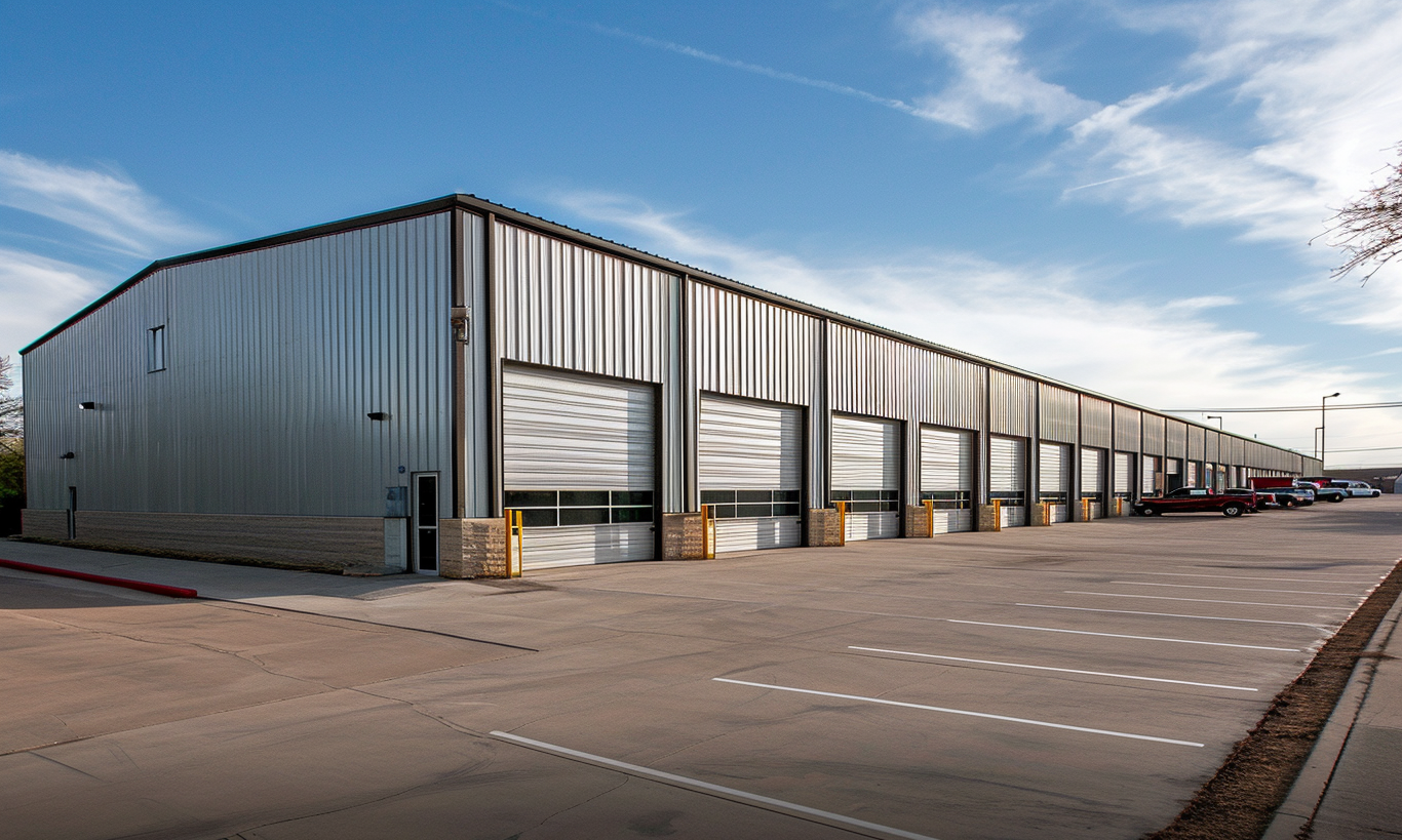 Huge storage units displaying impressive warehouse architecture in Manitoba